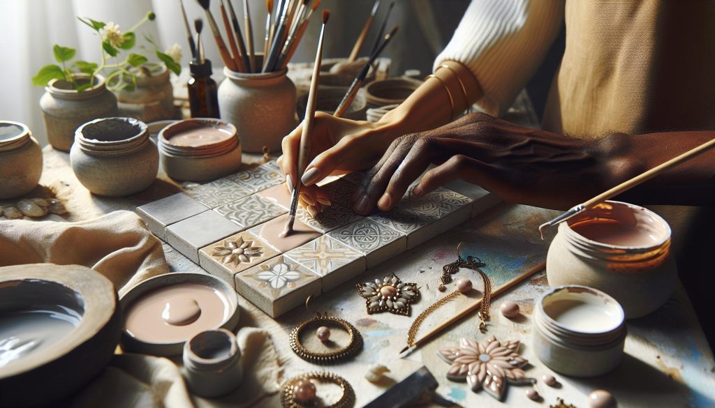 How to Refinish Tile with Acrylic Paint for Stunning Jewelry Displays