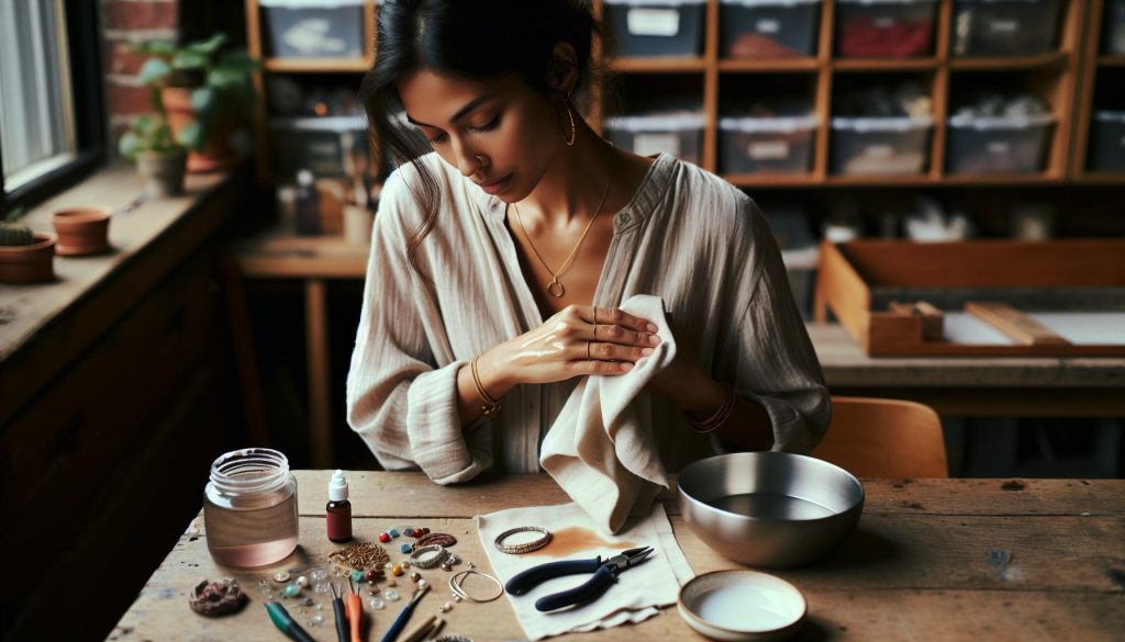 How to Get Acrylic Paint Off of Clothes During Jewelry Making