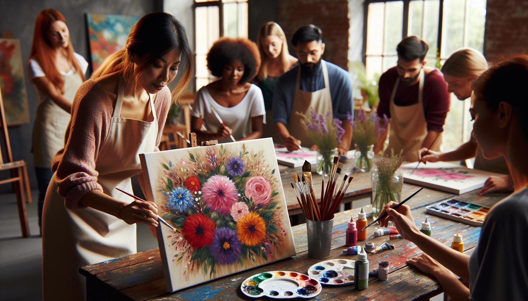 How To Paint Flowers In Acrylic: Step-by-Step Masterclass » MissJ.eu