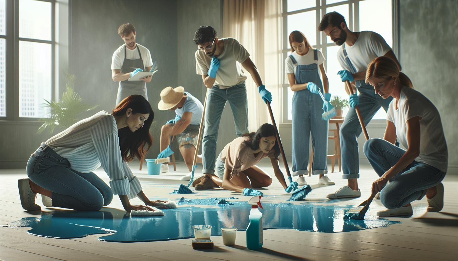 Immediate Actions to Take After Paint Spillage