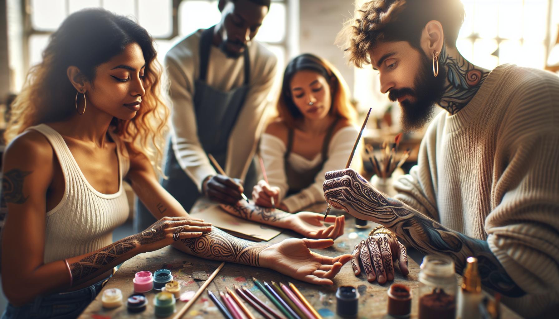 Alternatives to Acrylic Paint for Skin Art