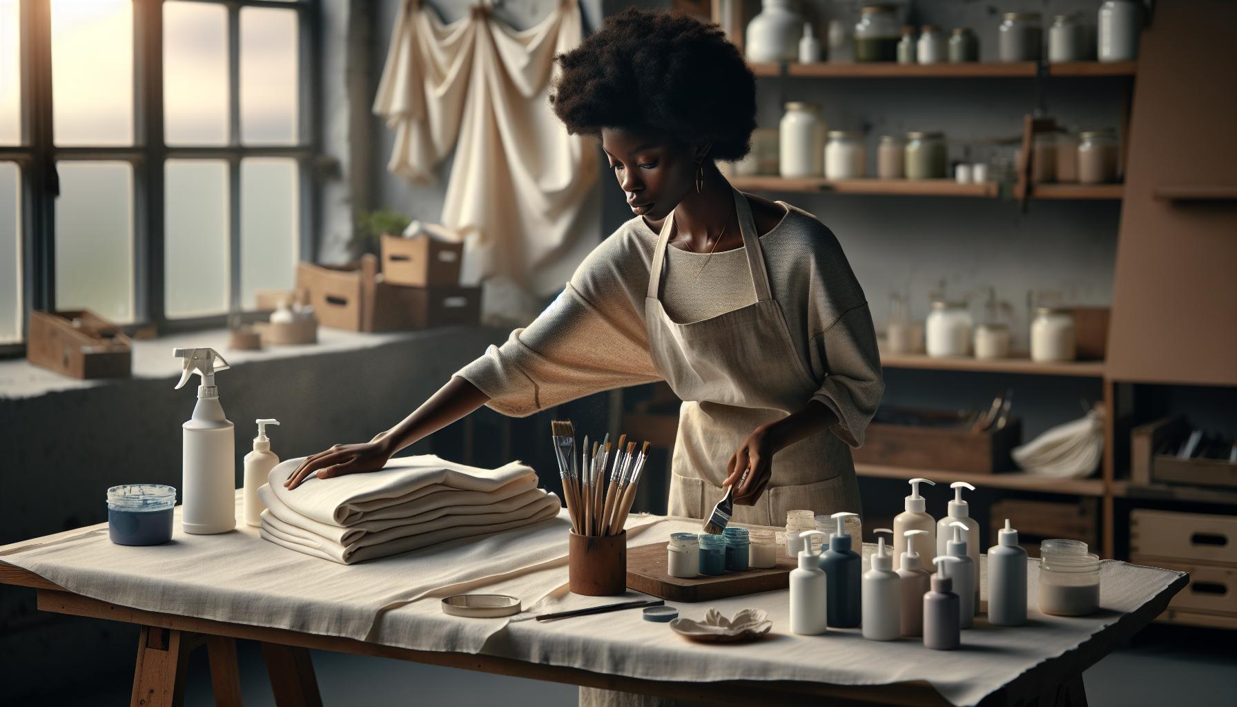 Preparing Fabric for Optimal Acrylic Paint Adherence