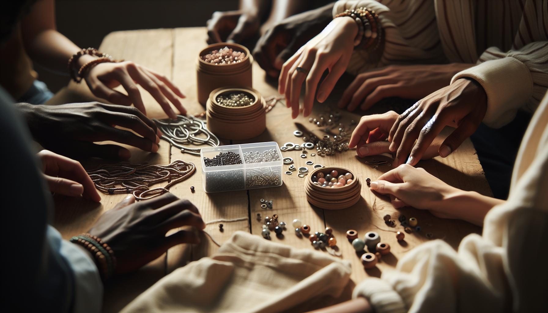 Materials Used in Shared Bead Chain Jewellery