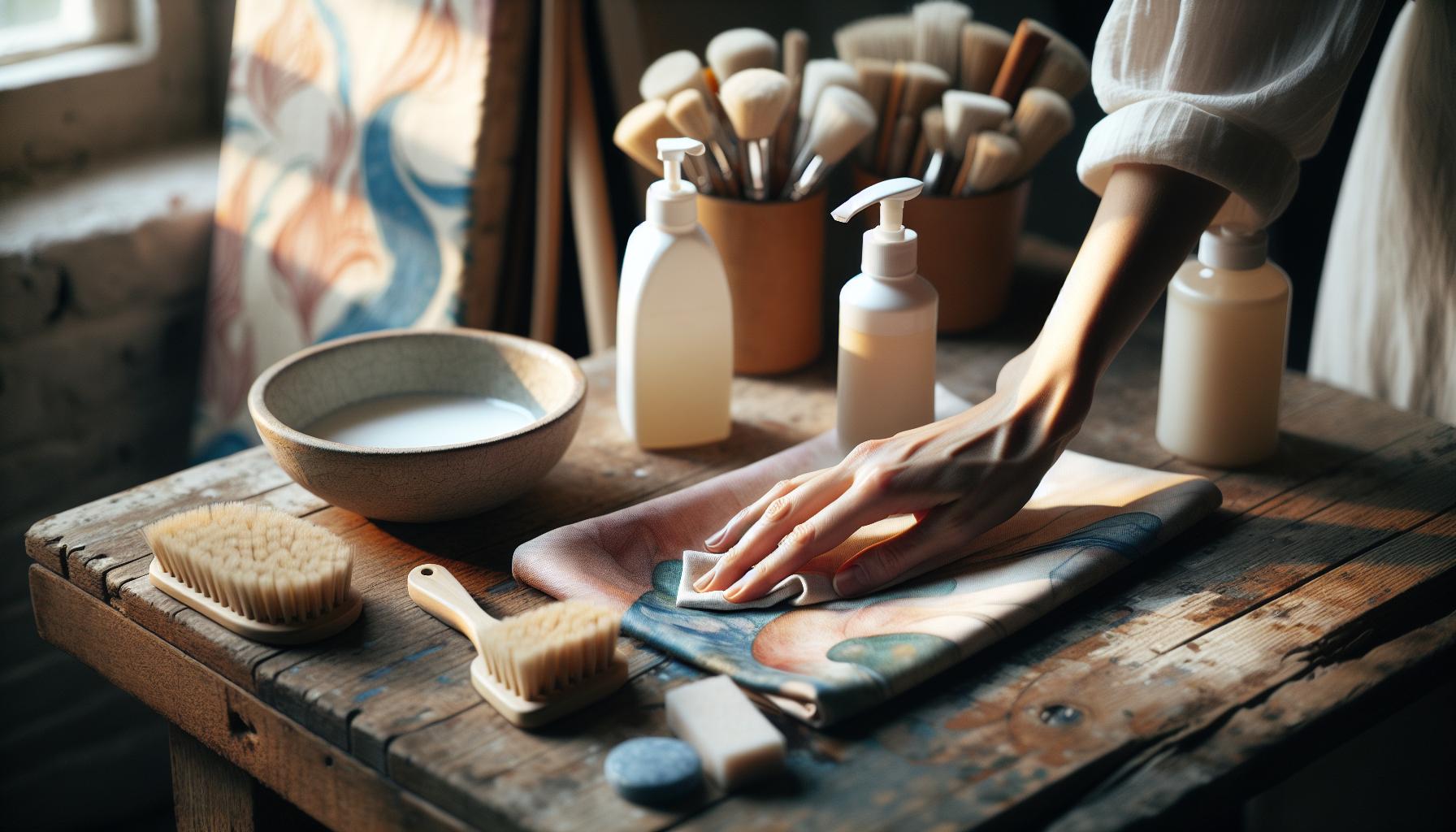 Can You Use Acrylic Paint for Fabric: Success Tips Inside 4 Proper Cleaning and Maintenance of Painted Fabric