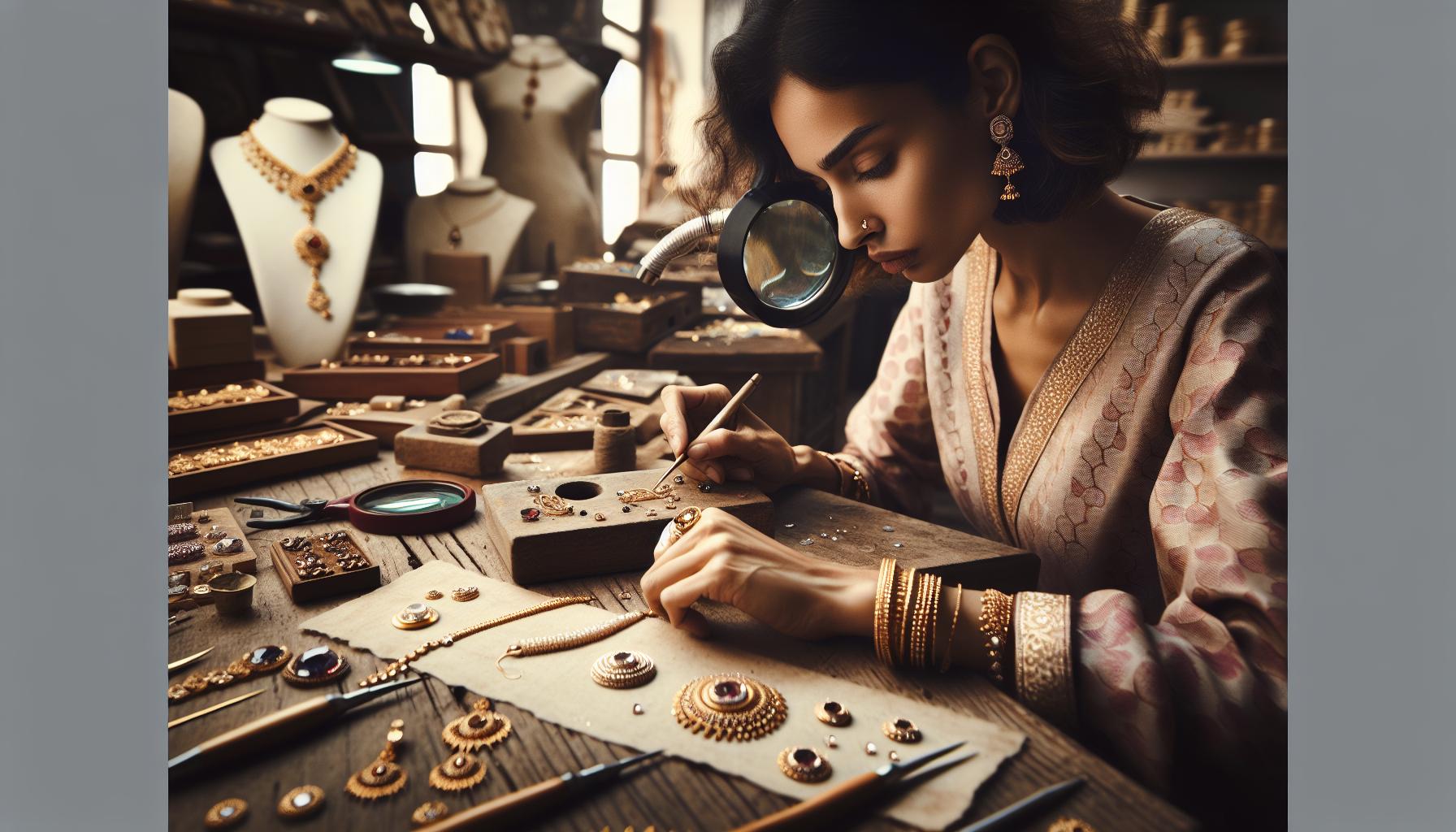 The Intricate Craftsmanship Behind Kundan Designs