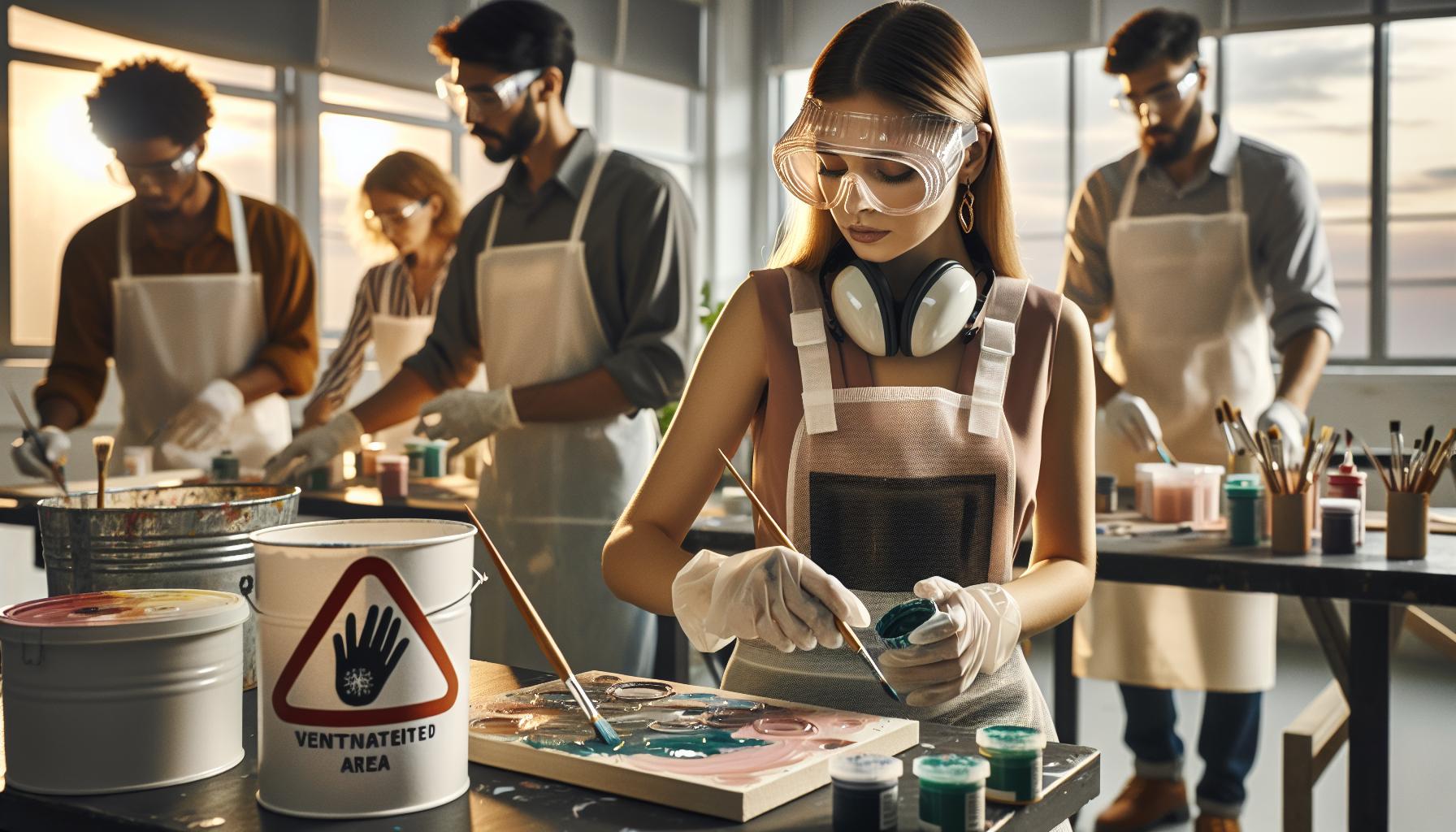 Safety Considerations When Working with Acrylic Paint