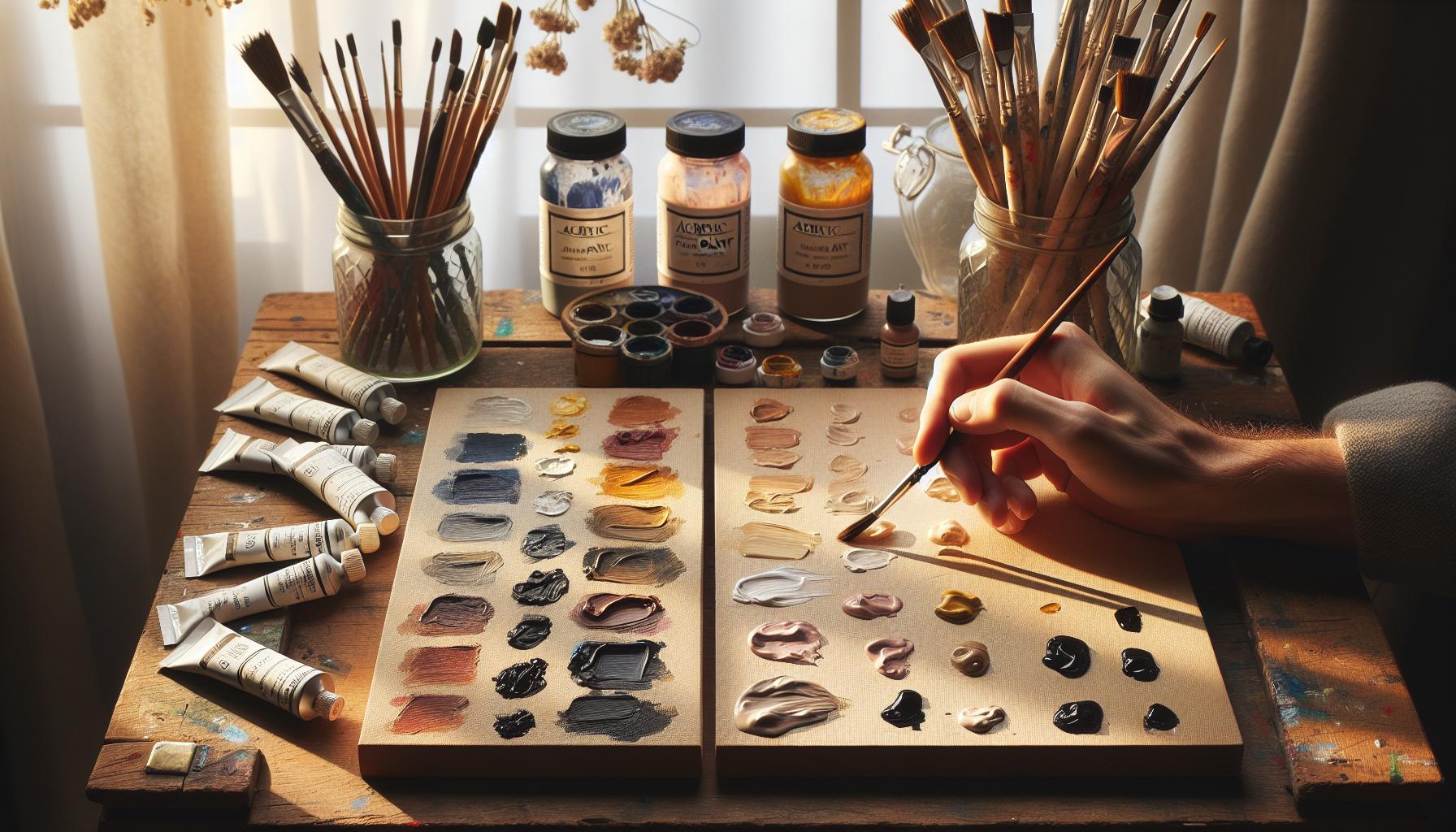 Comparing Acrylic Paint to Other Paint Types