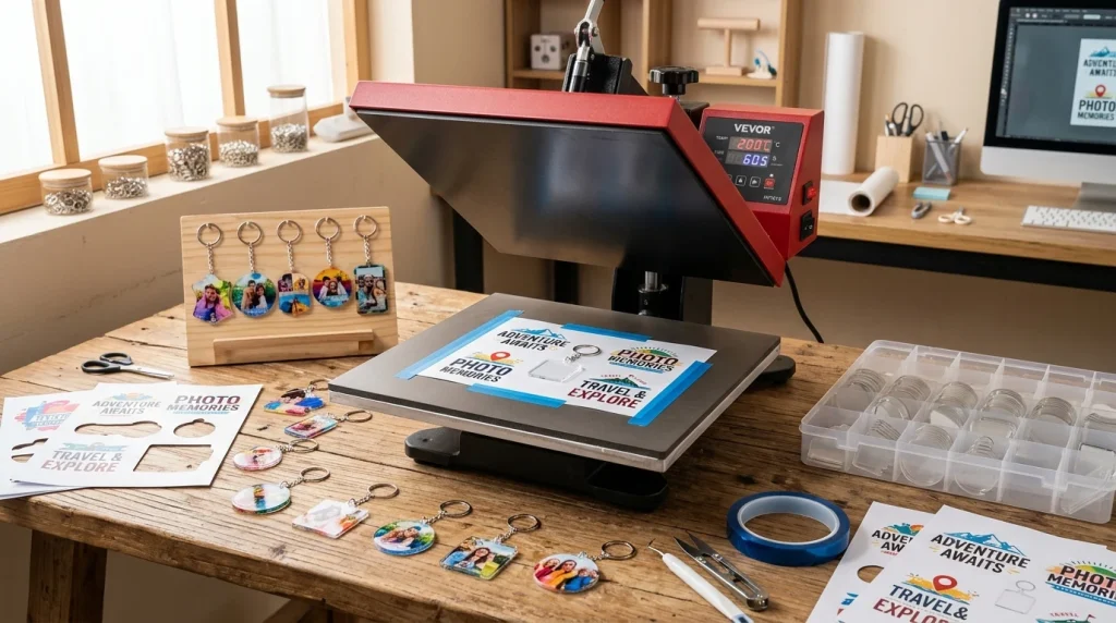 Sublimation on acrylic time and temp heat press settings